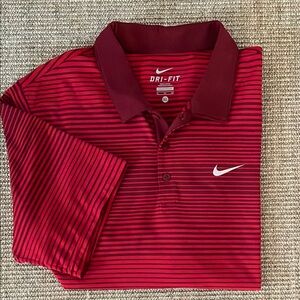Nike Men's Red Golf Polo Shirt